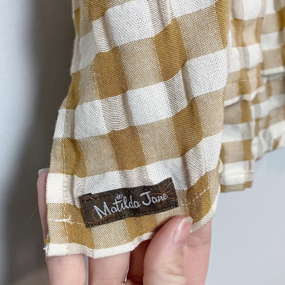 Matilda Jane Annabelle Plaid Off Shoulder Top - Picture 6 of 7